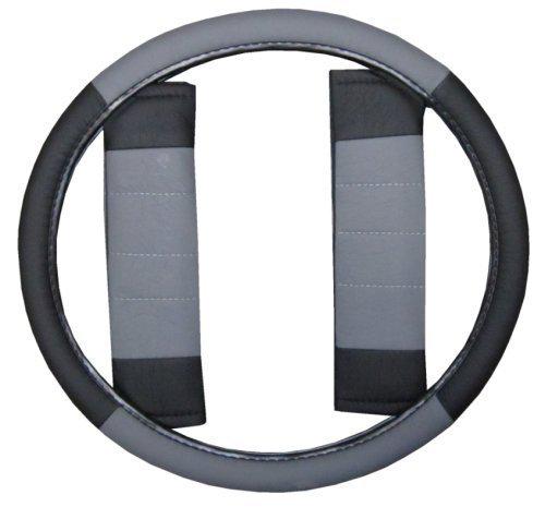 Car Seat Covers Grey Black Set w/ Steering Wheel Cover Bonus pkg Free Ship #5, US $49.99, image 6