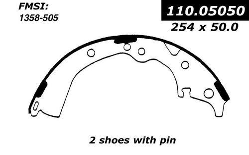 Centric 111.05050 brake pad or shoe, rear-new brake shoe-preferred