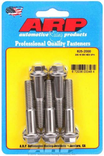 Arp universal bolt 3/8-16 in thread 2 in long stainless 5 pc p/n 625-2000