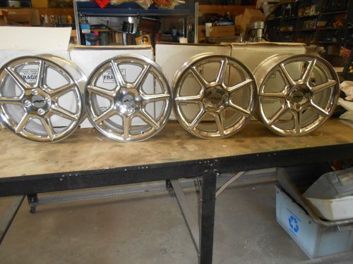 16&#034; x 7&#034;    vintage nos   alpine alum   wheel  rims,