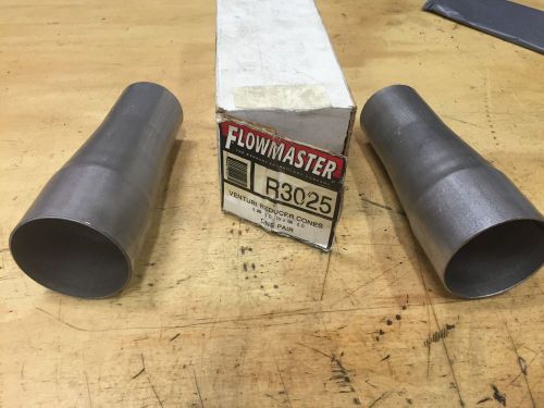 Flowmaster exhaust venturi reducer cones one pair 3&#034;to 2.5&#034;  r3025 aluminized