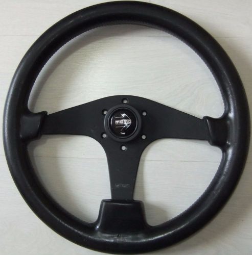 Momo 3 spoke steering wheel 350mm leather jdm honda civic crx supra skyline mx5
