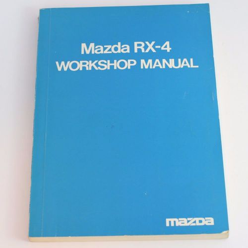 1975 mazda rx-4 workshop shop service manual