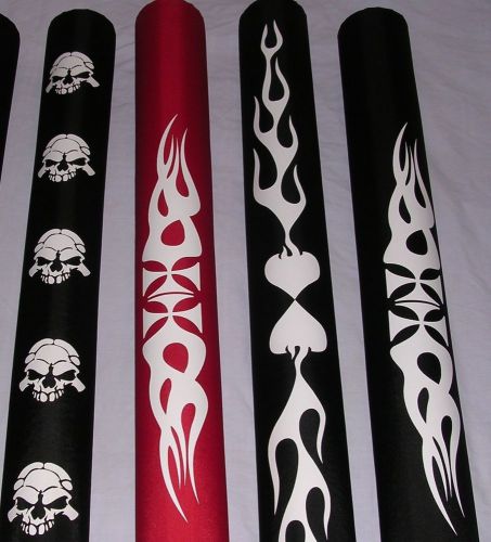 Graphic 48" boat trailer guide pads for wakeboard or ski boats (brand new pair)