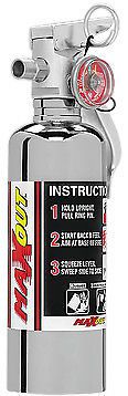 H3r performance maxout 1 lb dry chemical refillable fire extinguisher chrome