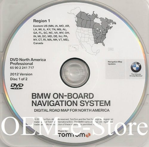 2012 update 2004 to 2009 bmw m6 645ci 645cic 650i navigation dvd east coast map