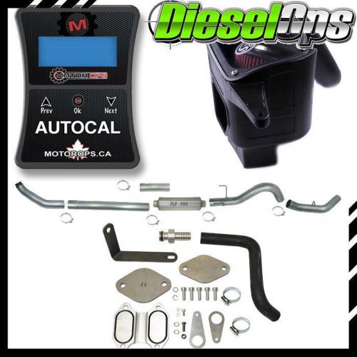 Efi live tuner 5" turbo-back flo-pro egr delete s&amp;b for dodge cummins 6.7l 10-12