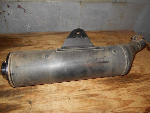2003 honda 400ex stock oem exhaust pipe muffler ..with baffle ..good used shape