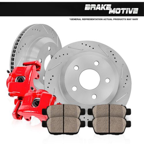 Find Rear Red Brake Calipers and Rotors & Pads DODGE DURAGO RAM 1500