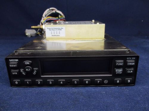 Garmin gtx 330 transponder mode s 011-00455-00 14/28 w/tray &amp; plug 11-33v. tso&#039;d