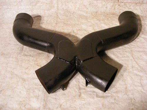 Nascar x-pipe dual exhaust balance crossover pipe drag race street rod 032216-17