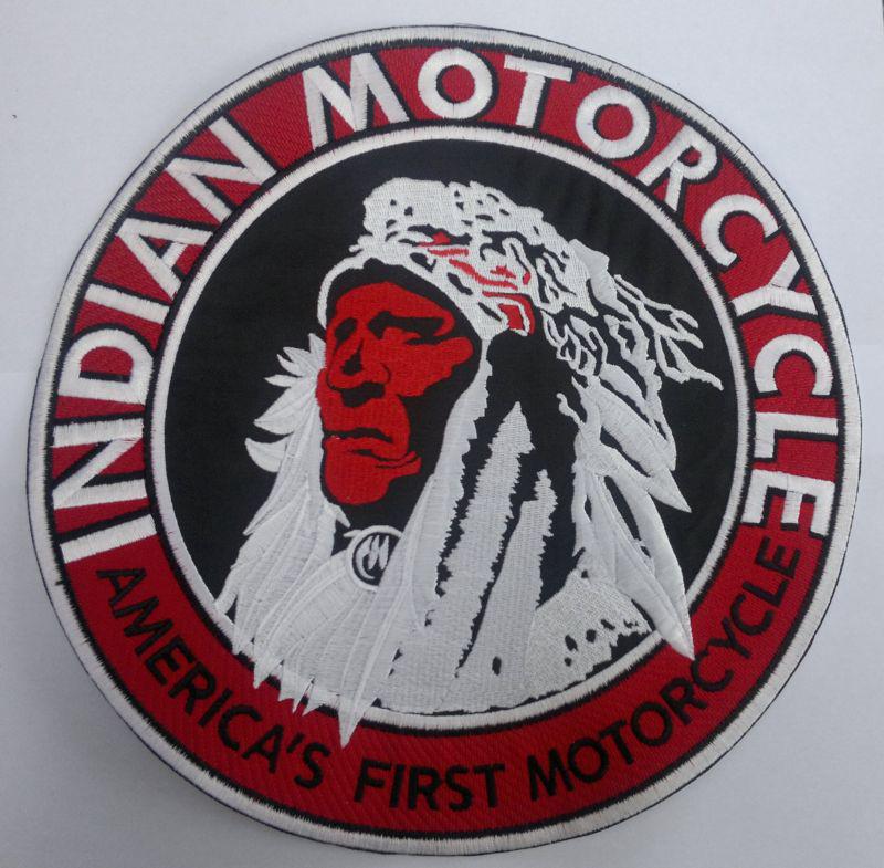 Indian motorcycle america's first 10 inch back patch patch. nice new