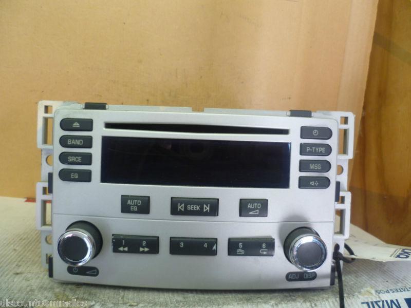 05-06 chevrolet cobalt pursuit radio cd player 15254011 silver *