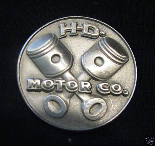 Unique harley-davidson h-d motor co. biker vest pin