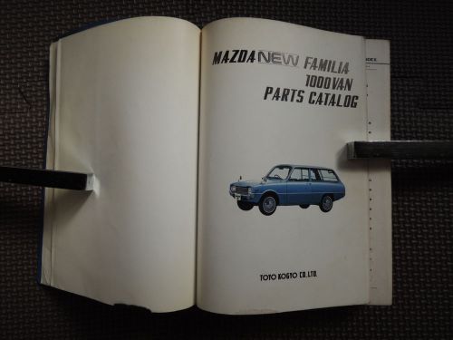 Jdm mazda familia 1000 van original genuine parts list catalog