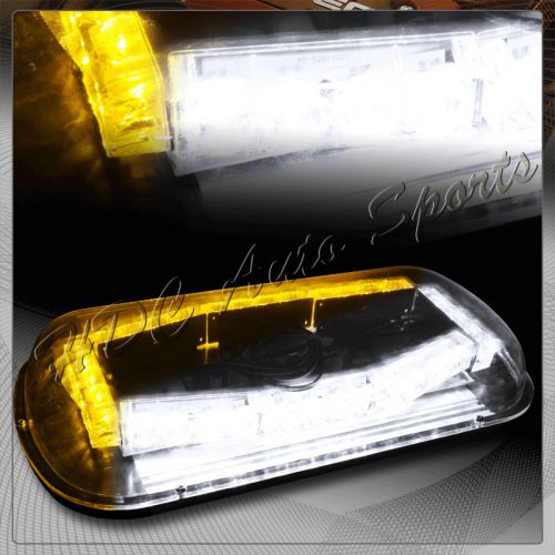 32 led white &amp; amber roof top emergency hazard warning flash strobe light lamp 1