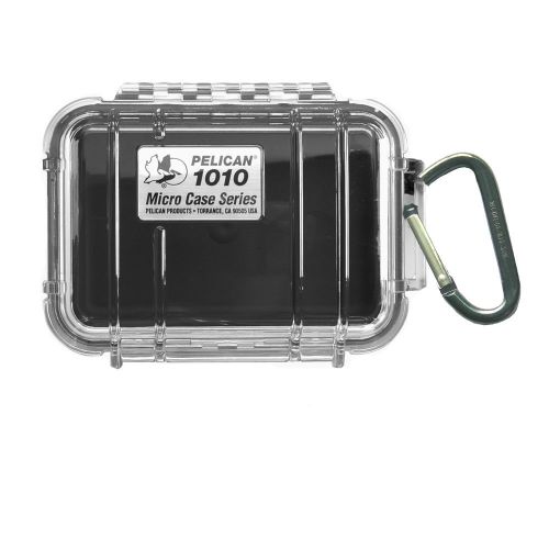 Pelican 1010 micro case w/clear lid - black