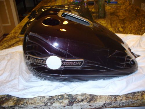 New hd fxst/b/i softail 2006-2014 black cherry gas tank front/rear fender set