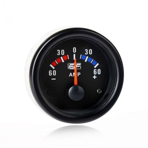 Universal gauges meters 2&#034; 52mm tinted -60a ~ 0 ~ 60a car smoke amp  black