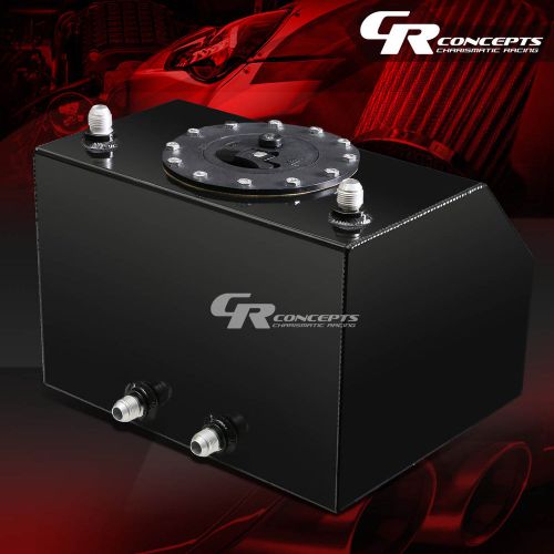 4 gallon lightweight black coated aluminum gas fuel cell tank+level sender+foam