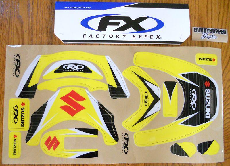 Leatt brace graphics suzuki decals stickers rmz rm  factory effex
