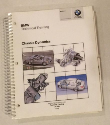 Bmw technical training manual chassis dynamics st504 workbook spiral