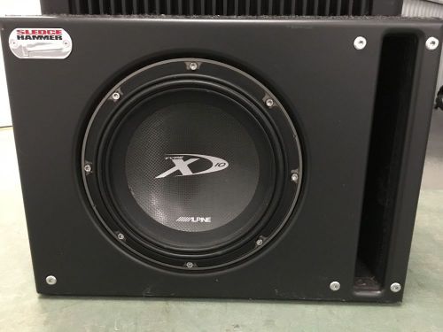 Alpine type-x 10" subwoofer with mtx sledgehammer enclosure