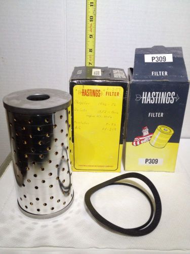 Vtg nos hastings #309 oil filter cartridge for chrysler, desoto others
