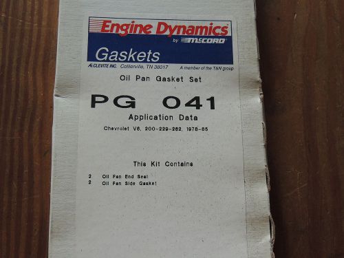 Mccord engine dynamics pg041 oil pan gasket for chevy 200-229-262 cid v6 engines