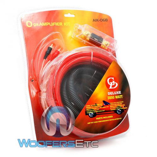 Find AIK068 AMPLIFIER 0 GAUGE COMPLETE INSTALL 5000 WATTS O AWG GA RCA