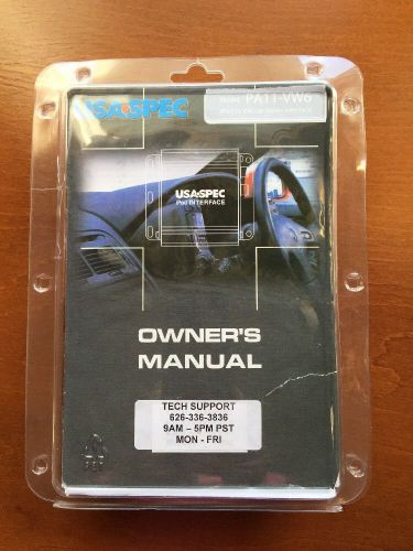 Usa•spec model pa11-vw6 ipod to vw car stereo interface