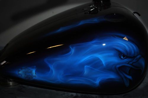 Online custom paint shop harley davidson  fxstbi: night train efi