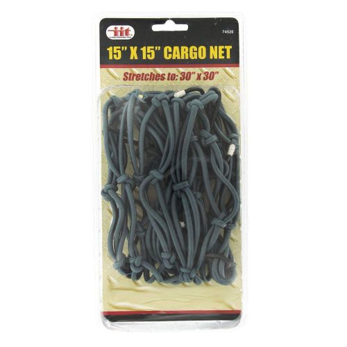 *open pkg* cargo net 15" sq. front end rack car seat trunk motorcycle atv bike