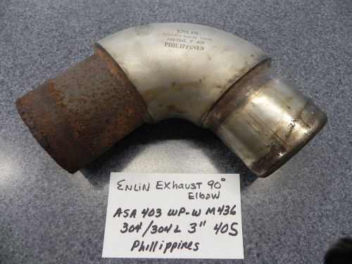 Enlin exhaust elbow 90 degree  asa403wp-wm436 304/304l 3" 405 phillippines