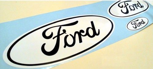 2005-2011 ford focus 2 (eu version) and mondeo mk4 white logo sticker set