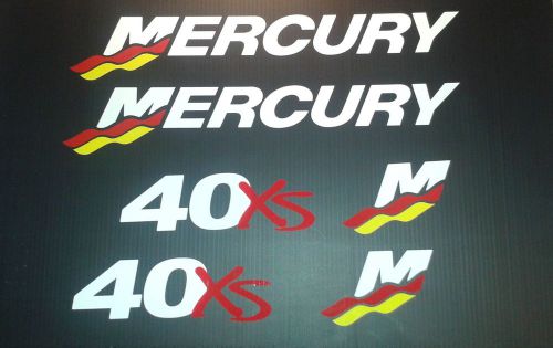 Mercury xs racing outboard 25 - 275 hp reproduction decal marine vinyl decals