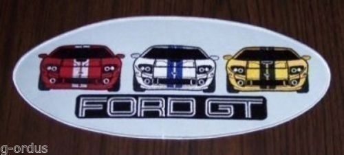 New 2005 2006 large 10 3/4 inch long ford gt gt40 embroidered iron on patch!