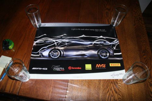 Pagani hyura poster, awesome  item,in new condition 16.5 inch by 22.5 inches