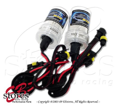 Xenon hid kit 2pcs h3 3000k 55w fog light yellow replacement conversion bulbs