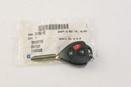 New oem 19185110 gm pontiac gm 09-10 vibe keyless entry-transmitter 19185110 nip