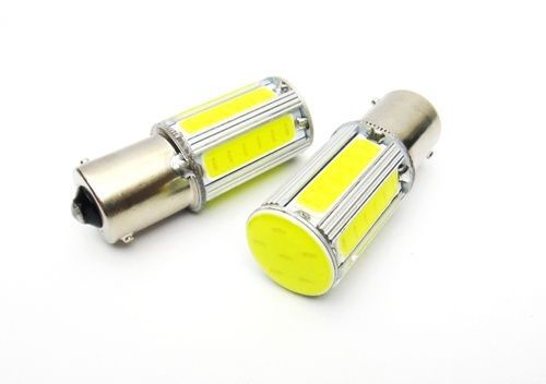 2x 1156 ba15s 7506 p21w tail turn signal cob led 25w car light backup bulb lamp
