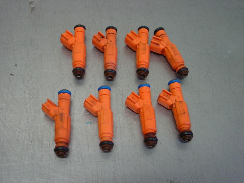 Set of 8 ford 5.0 4.6 19lb au19 stock injectors explorer mustang crown victoria 