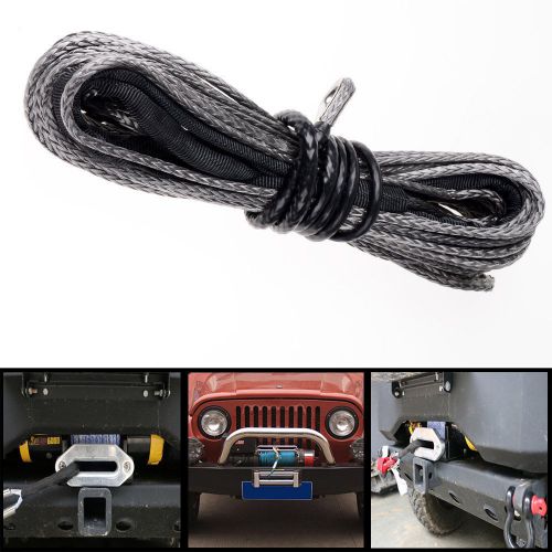 Find 1 x 50'1/4"Dyneema Synthetic Winch Rope Cable 6400 LBs SUV