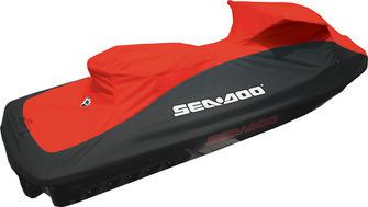 * seadoo wake pro 2010+ watercraft cover color black / viper red