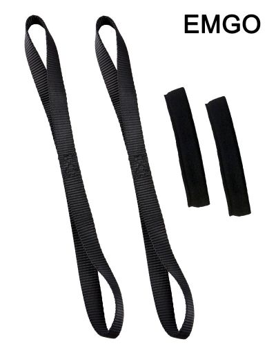 Emgo tiedowns 18" - tie down extension w / fleece black