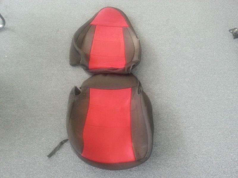 Neoprene Front and Rear Seat Covers Fits Jeep Wrangler Red and Black Fitted, US $29.69, image 3