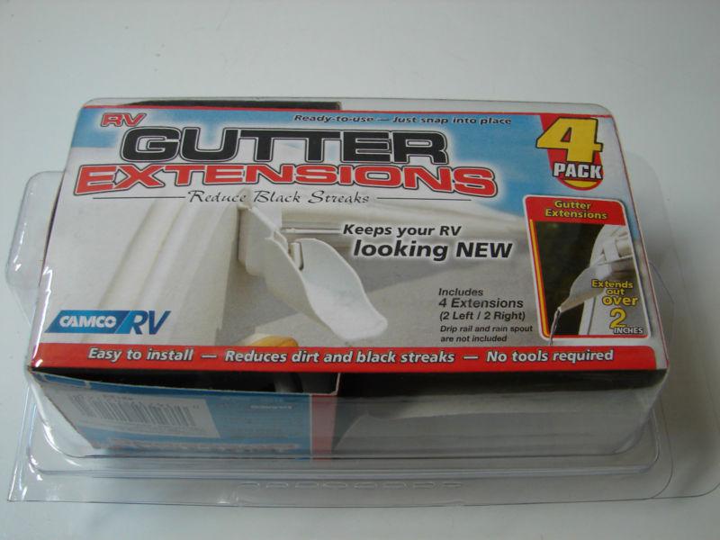 Gutter extentions for rv, motorhome or trailer 4 pcs. brand new.