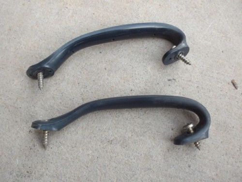 Toyota 1977 pickup interior door pulls straps blue