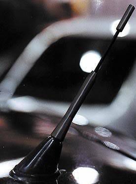 Short stubby brushed antenna black vw audi bmw antennae aerial