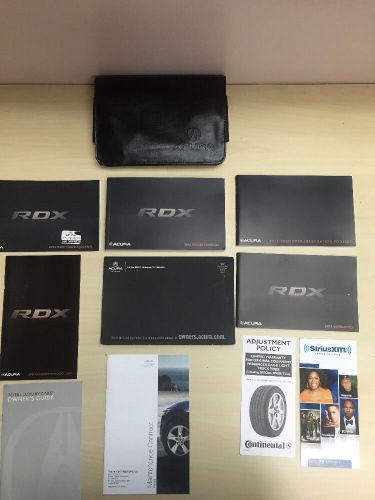 Acura rdx 2014 owner&#039;s manual set &amp; case *oem*
